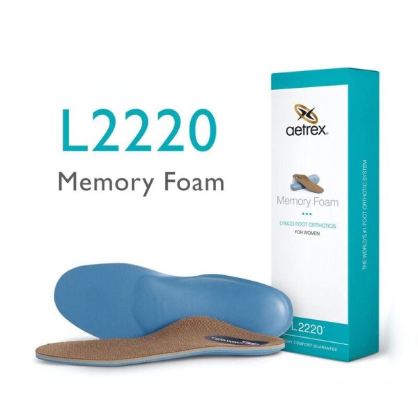Women's Aetrex Lynco L2220 Memory Foam Posted Orthotics Shoe insoles